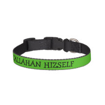 Kelly Green Dog Collar Personalized