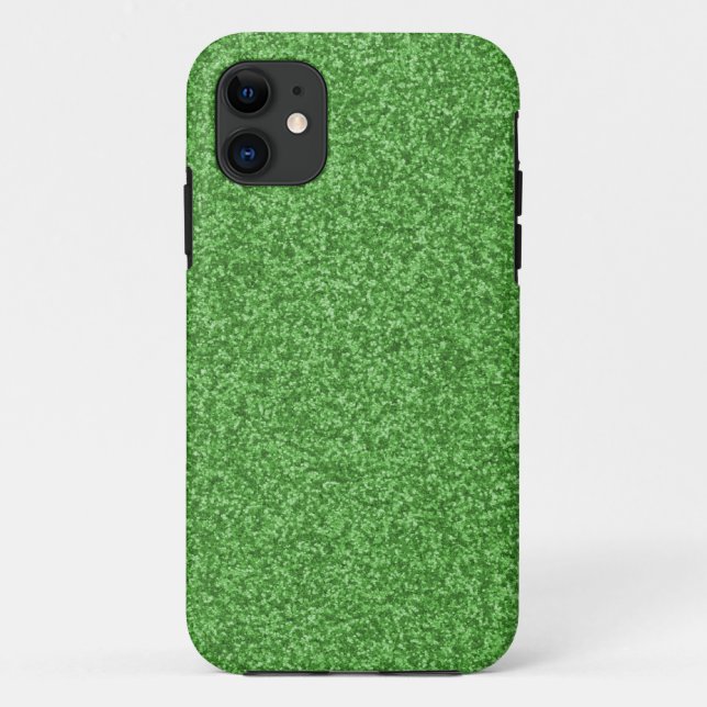 Kelly Green Glitter Case-Mate iPhone Case (Back)