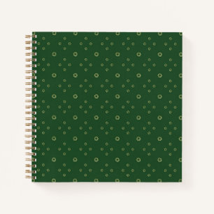 Kelly Green Golden Zinnia Sun Notebook