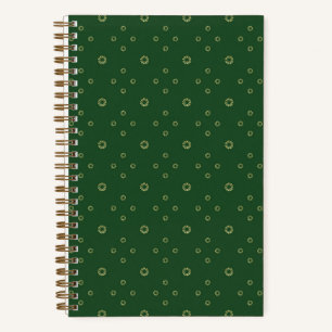 Kelly Green Golden Zinnia Sun Notebook