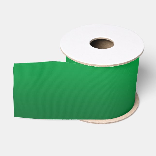 Kelly Green Gradient Grosgrain Ribbon (Spool)