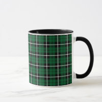 Kelly green Irish green white/black stripe plaid