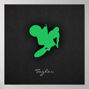 Kelly Green Motocross Poster