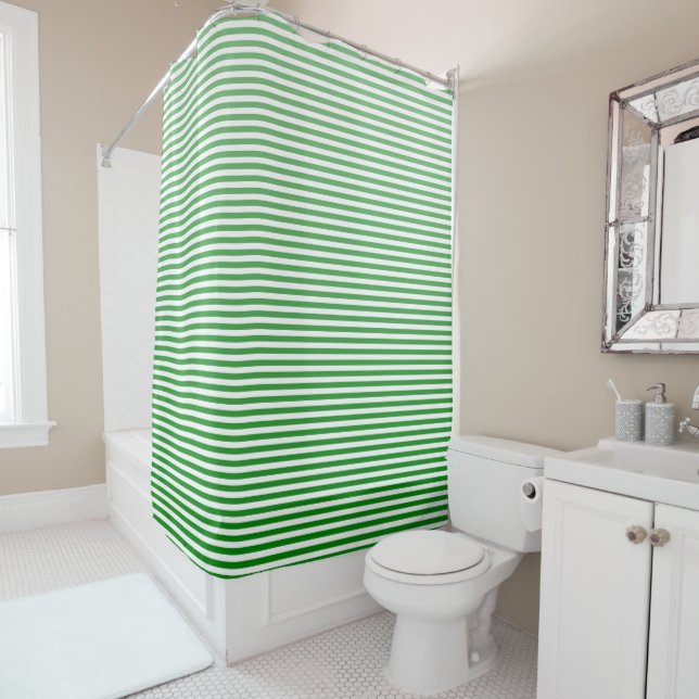 Kelly Green Ombre Stripe (In Situ)