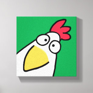 Kelly Green SERIOUS CHICKEN by Sandra Boynton Canvas Print