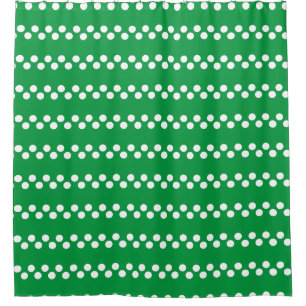 Kelly Green: Small white Polka Dot Pattern