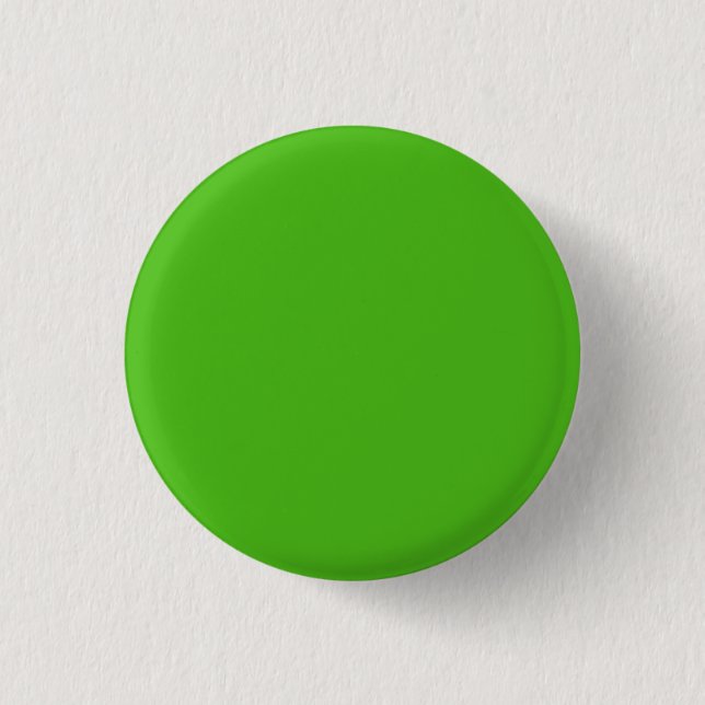Kelly Green Solid Color 1 Inch Round Button (Front)