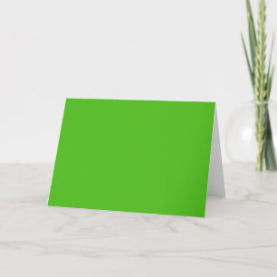 Kelly Green Solid Colour Thank You Card
