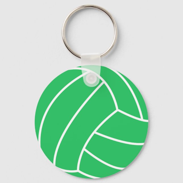 Kelly Green Volleyball Keychain (Front)
