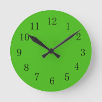 Kelly Green Wall Clock