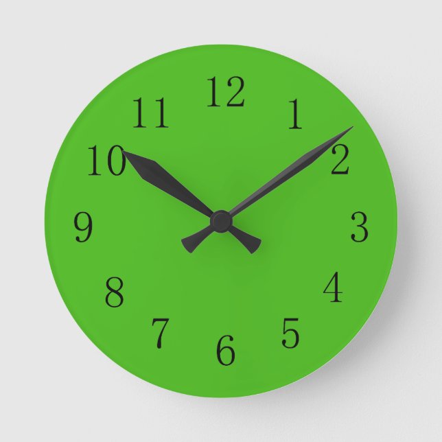 Kelly Green Wall Clock (Front)