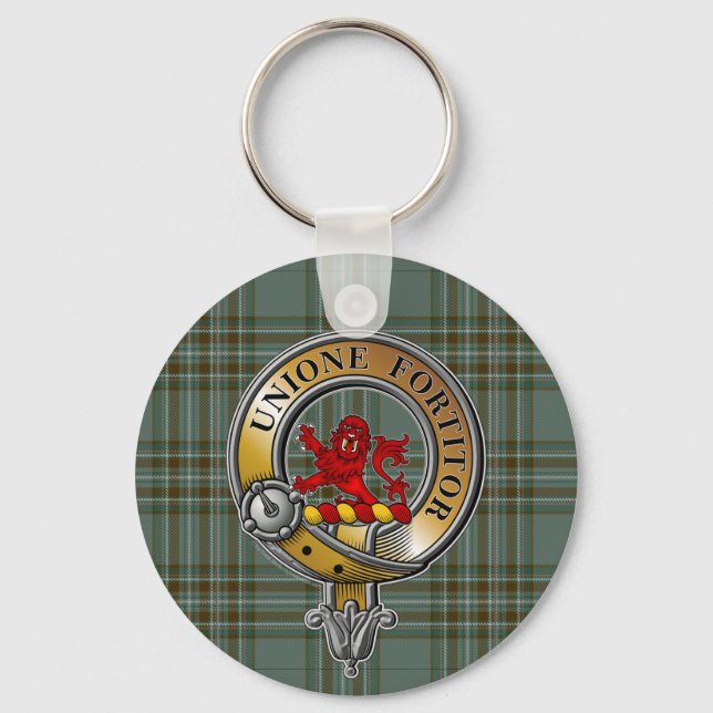 Kelly Tartan & Badge Keychain (Front)