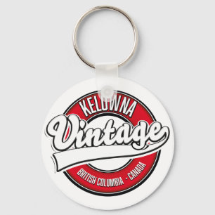 Kelowna British Columbia Canada logo Keychain