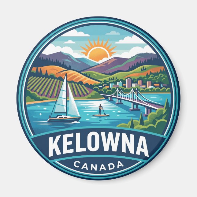 Kelowna Canada Magnet (Front)