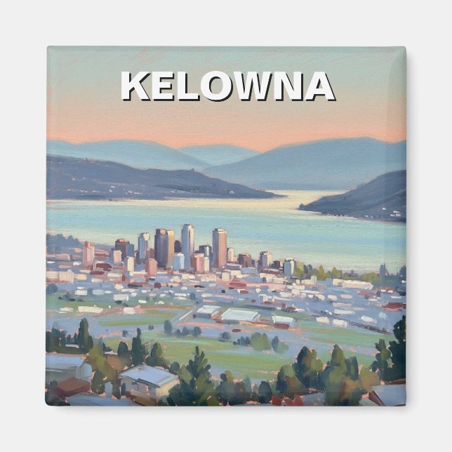 Kelowna Canada Travel Magnet (Front)