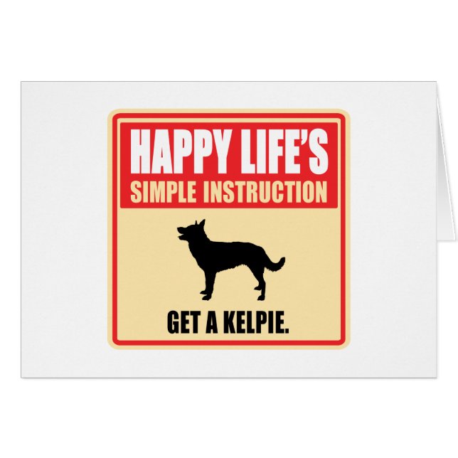 Kelpie australien (Devant horizontal)