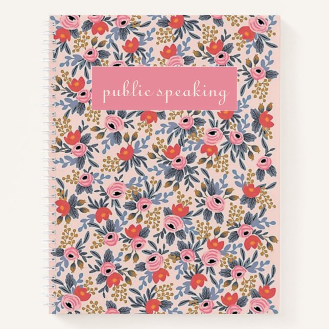 kelsey public speaking notebook (Front)