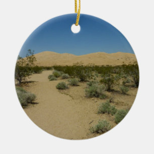 Kelso Dunes at Mojave National Park Ceramic Ornament