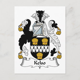 Kelso Family Crest Postcard