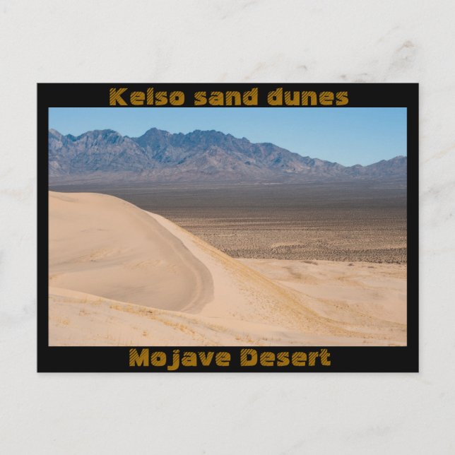 Kelso sand dunes postcard (Front)