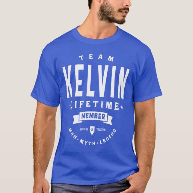 Kelvin Personalized Name Birthday Gift T-Shirt (Front)
