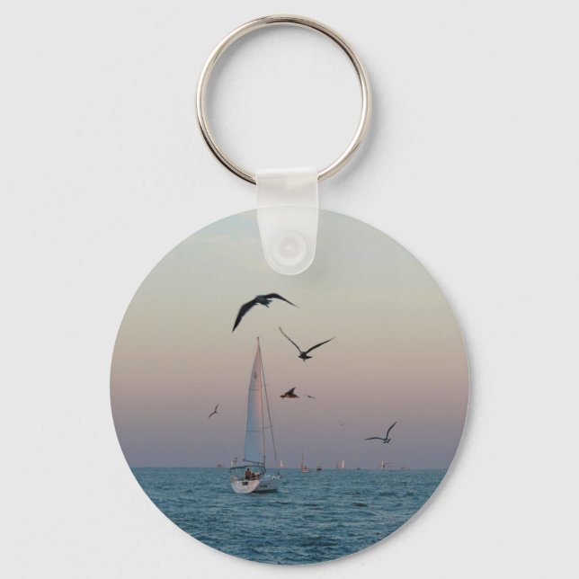 Kemah sailboat keychain (Front)