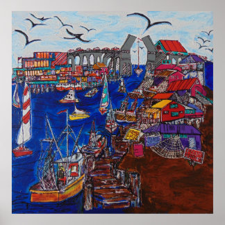 Kemah, Texas circa 1970s Poster