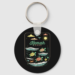 Kemah Tx Cute Beach Vacation Sea Turtle Lover  Keychain