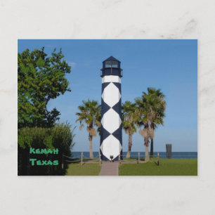 Kemah, TX  Lighthouse postcard - customized