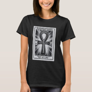 Kemetic Tarot Card Ancient Egypt Egyptian Ankh Key T-Shirt