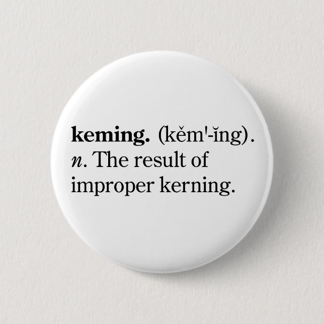 Keming 2 Inch Round Button (Front)