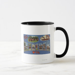 Kemmerer, Wyoming - Large Letter Scenes Mug