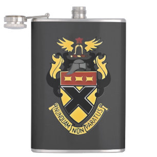 Kemper Crest Vinyl-Wrapped Flask