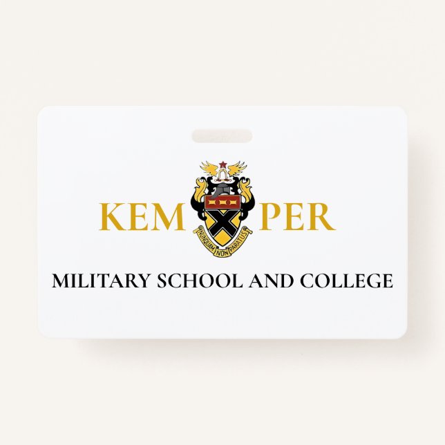 Kemper Military School and College Badge (Front)