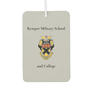 Kemper Military School & College Dual Sided Air Freshener