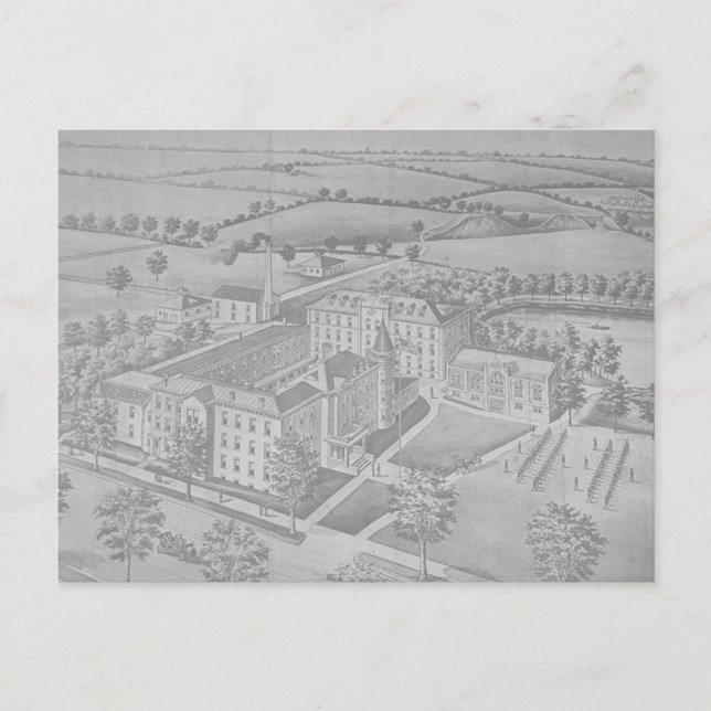 Kemper Military School Turn of the 20th Century  Postcard (Front)