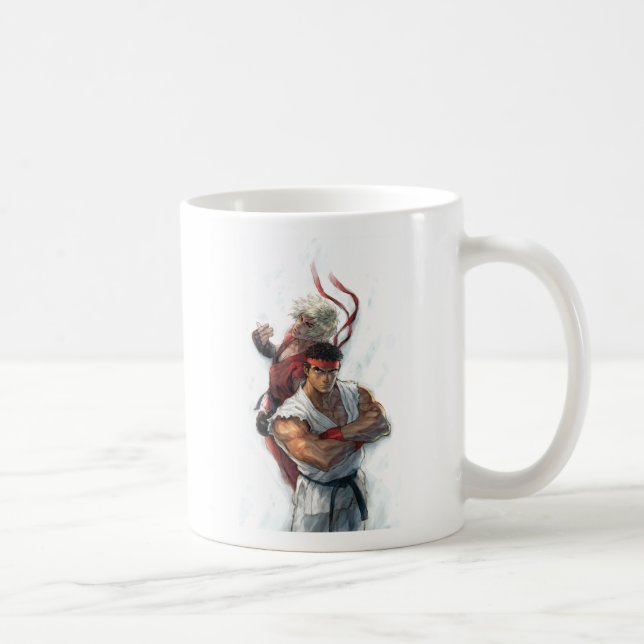 Ken and Ryu Coffee Mug (Right)