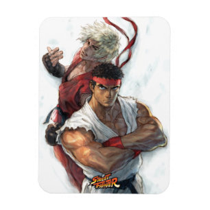 Ken and Ryu Magnet