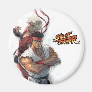 Ken and Ryu Magnet