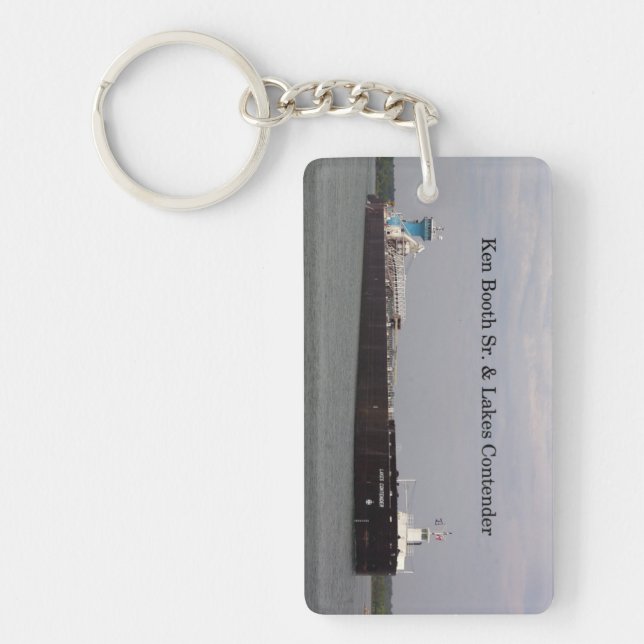 Ken Booth Sr. & Lakes Contender rect. key chains (Front)