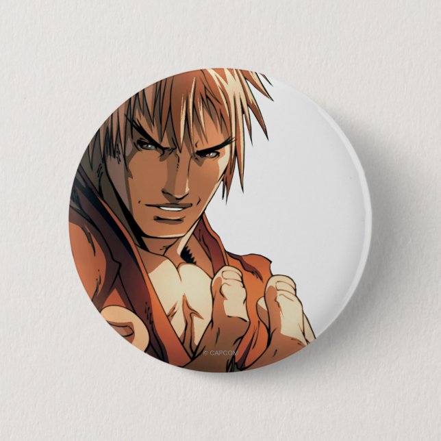 Ken Bust 2 Inch Round Button (Front)