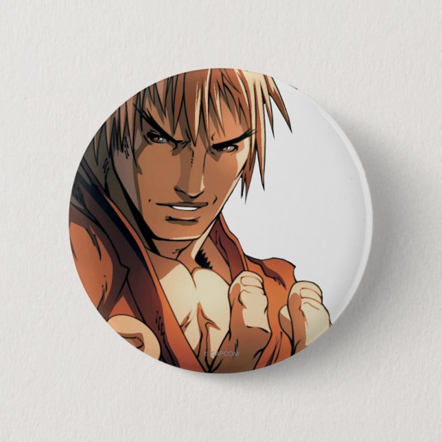 Ken Bust 2 Inch Round Button (Front)