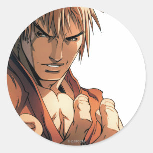Ken Bust Classic Round Sticker