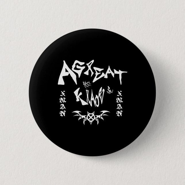Ken Carson Merch Design Agc  2 Inch Round Button (Front)