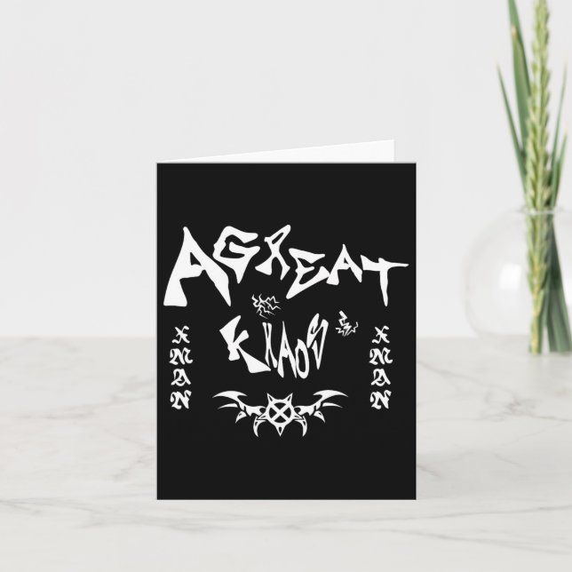 Ken Carson Merch Design Agc  Card (Front)