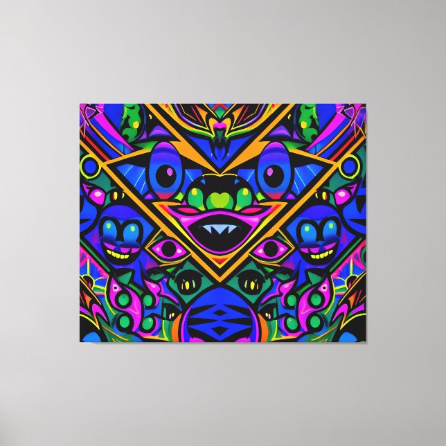 Ken Gage Graffiti Art Pop Drop Canvas Print (Front)