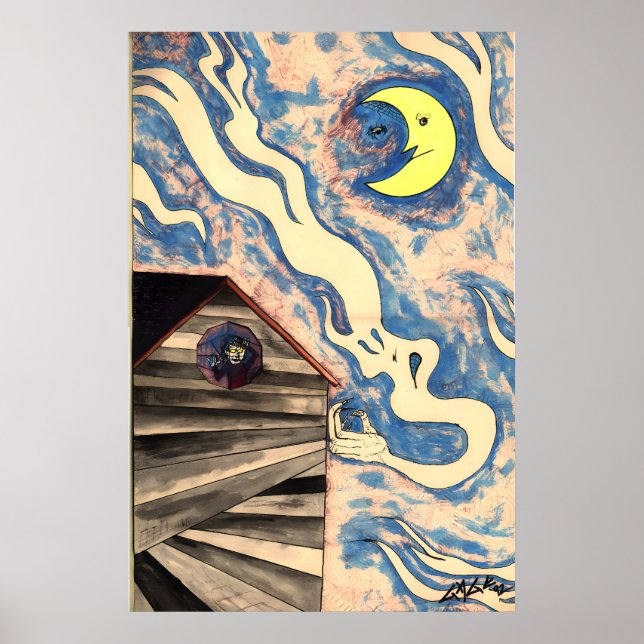 Ken Gauge 1992 Moontrap Fine Art Poster (Front)