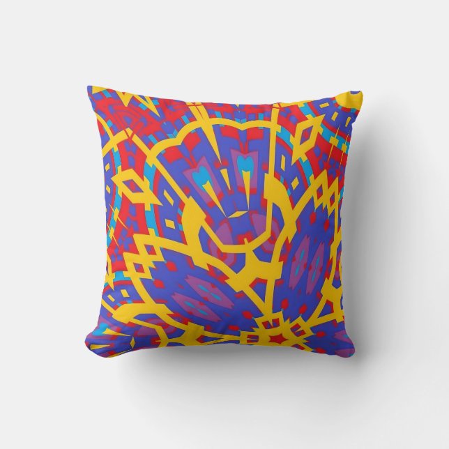 Ken Gauge Cybernetic Love Monster Fine Art Throw Pillow (Front)