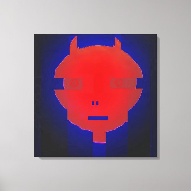 Ken Gauge Digital Devil Surrealism Canvas Print (Front)