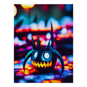 Ken Gauge Halloween Bean Glossy Poster